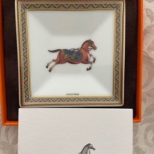 Hermès porcelain square plate